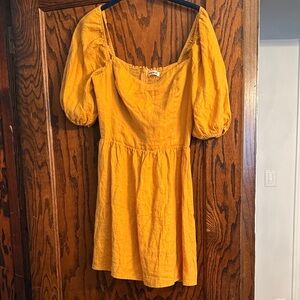 Reformation Orange Mini Dress